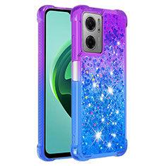 Silicone Candy Rubber TPU Bling-Bling Soft Case Cover S02 for Xiaomi Redmi 11 Prime 5G Purple
