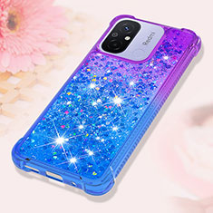 Silicone Candy Rubber TPU Bling-Bling Soft Case Cover S02 for Xiaomi Redmi 11A 4G Purple