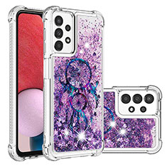 Silicone Candy Rubber TPU Bling-Bling Soft Case Cover S03 for Samsung Galaxy A13 4G Purple