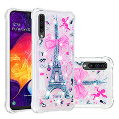 Silicone Candy Rubber TPU Bling-Bling Soft Case Cover S03 for Samsung Galaxy A30S Pink