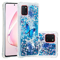 Silicone Candy Rubber TPU Bling-Bling Soft Case Cover S03 for Samsung Galaxy Note 10 Lite Blue