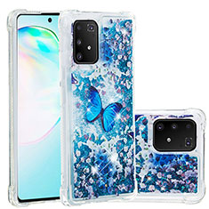 Silicone Candy Rubber TPU Bling-Bling Soft Case Cover S03 for Samsung Galaxy S10 Lite Blue