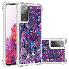 Silicone Candy Rubber TPU Bling-Bling Soft Case Cover S03 for Samsung Galaxy S20 FE (2022) 5G Purple