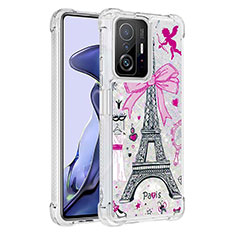 Silicone Candy Rubber TPU Bling-Bling Soft Case Cover S03 for Xiaomi Mi 11T 5G Pink