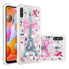 Silicone Candy Rubber TPU Bling-Bling Soft Case Cover S04 for Samsung Galaxy A11 Pink