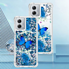 Silicone Candy Rubber TPU Bling-Bling Soft Case Cover YB1 for Motorola Moto G 5G (2023) Blue