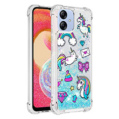 Silicone Candy Rubber TPU Bling-Bling Soft Case Cover YB1 for Samsung Galaxy A04 4G Sky Blue