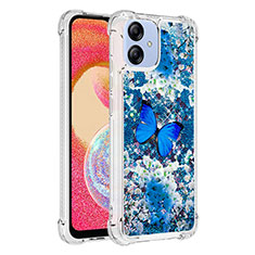 Silicone Candy Rubber TPU Bling-Bling Soft Case Cover YB1 for Samsung Galaxy F04 Blue