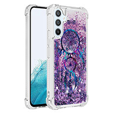 Silicone Candy Rubber TPU Bling-Bling Soft Case Cover YB1 for Samsung Galaxy Quantum4 5G Purple