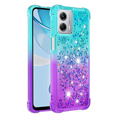 Silicone Candy Rubber TPU Bling-Bling Soft Case Cover YB2 for Motorola Moto G 5G (2023) Sky Blue