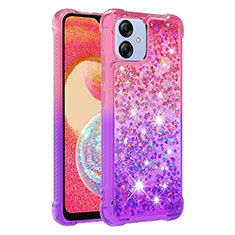 Silicone Candy Rubber TPU Bling-Bling Soft Case Cover YB2 for Samsung Galaxy A04E Hot Pink