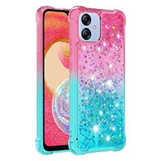 Silicone Candy Rubber TPU Bling-Bling Soft Case Cover YB2 for Samsung Galaxy M04 Pink