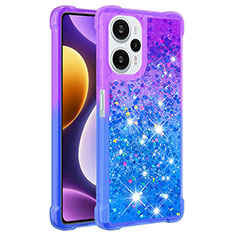 Silicone Candy Rubber TPU Bling-Bling Soft Case Cover YB2 for Xiaomi Poco F5 5G Purple