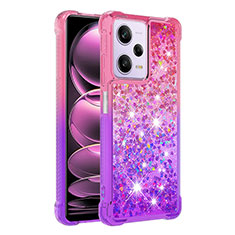 Silicone Candy Rubber TPU Bling-Bling Soft Case Cover YB2 for Xiaomi Redmi Note 12 Pro 5G Hot Pink