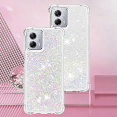 Silicone Candy Rubber TPU Bling-Bling Soft Case Cover YB3 for Motorola Moto G 5G (2023) Silver