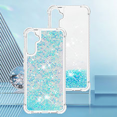 Silicone Candy Rubber TPU Bling-Bling Soft Case Cover YB3 for Samsung Galaxy A34 5G Mint Blue