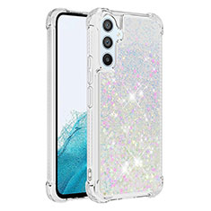 Silicone Candy Rubber TPU Bling-Bling Soft Case Cover YB3 for Samsung Galaxy A54 5G Silver