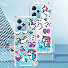 Silicone Candy Rubber TPU Bling-Bling Soft Case Cover YB3 for Xiaomi Poco X5 5G Sky Blue