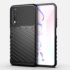Silicone Candy Rubber TPU Line Soft Case Cover C01 for Huawei Nova 6 5G Black
