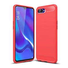 Silicone Candy Rubber TPU Line Soft Case Cover C01 for Oppo R15X Red