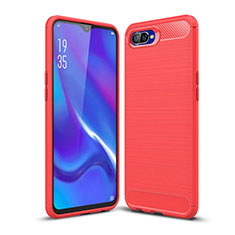 Silicone Candy Rubber TPU Line Soft Case Cover C01 for Oppo R17 Neo Red