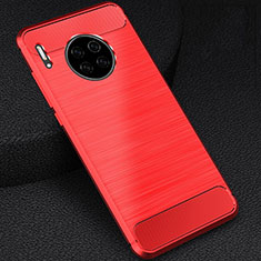 Silicone Candy Rubber TPU Line Soft Case Cover C02 for Huawei Mate 30E Pro 5G Red