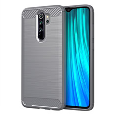 Silicone Candy Rubber TPU Line Soft Case Cover C03 for Xiaomi Redmi Note 8 Pro Silver