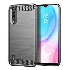 Silicone Candy Rubber TPU Line Soft Case Cover C05 for Xiaomi Mi A3 Gray