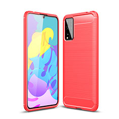 Silicone Candy Rubber TPU Line Soft Case Cover for Huawei Honor Play4T Pro Red