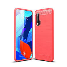 Silicone Candy Rubber TPU Line Soft Case Cover for Huawei Nova 6 Red