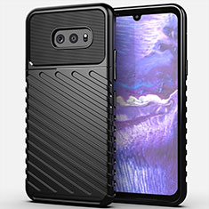 Silicone Candy Rubber TPU Line Soft Case Cover for LG G8X ThinQ Black