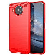 Silicone Candy Rubber TPU Line Soft Case Cover for Nokia 8.3 5G Red