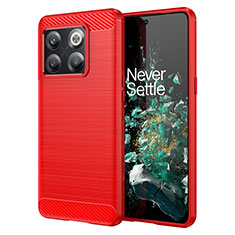 Silicone Candy Rubber TPU Line Soft Case Cover for OnePlus 10T 5G Red