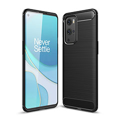 Silicone Candy Rubber TPU Line Soft Case Cover for OnePlus 9 Pro 5G Black