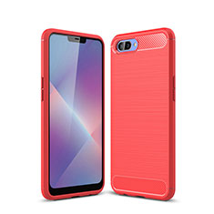 Silicone Candy Rubber TPU Line Soft Case Cover for Oppo A5 Red