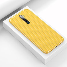 Silicone Candy Rubber TPU Line Soft Case Cover for Oppo Reno2 Yellow