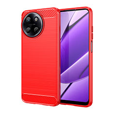 Silicone Candy Rubber TPU Line Soft Case Cover for Realme 11 4G Red