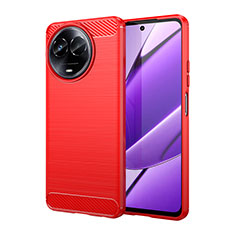 Silicone Candy Rubber TPU Line Soft Case Cover for Realme V50 5G Red