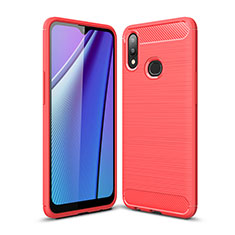 Silicone Candy Rubber TPU Line Soft Case Cover for Samsung Galaxy A10s Red