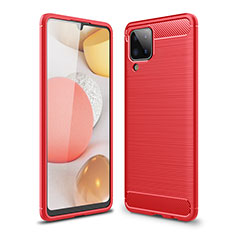 Silicone Candy Rubber TPU Line Soft Case Cover for Samsung Galaxy A12 5G Red