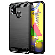 Silicone Candy Rubber TPU Line Soft Case Cover for Samsung Galaxy M31 Black