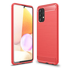 Silicone Candy Rubber TPU Line Soft Case Cover for Samsung Galaxy M32 5G Red