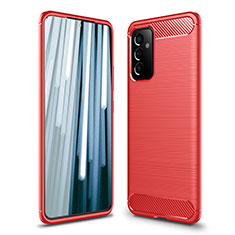 Silicone Candy Rubber TPU Line Soft Case Cover for Samsung Galaxy M34 5G Red