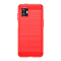 Silicone Candy Rubber TPU Line Soft Case Cover for Samsung Galaxy Xcover Pro 2 5G Red