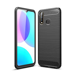 Silicone Candy Rubber TPU Line Soft Case Cover for Vivo Y19 Black