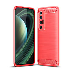 Silicone Candy Rubber TPU Line Soft Case Cover for Xiaomi Mi 10S 5G Red