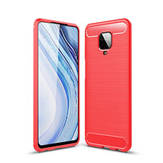 Silicone Candy Rubber TPU Line Soft Case Cover for Xiaomi Poco M2 Pro Red