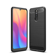 Silicone Candy Rubber TPU Line Soft Case Cover for Xiaomi Redmi 8 Black