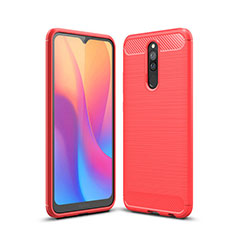 Silicone Candy Rubber TPU Line Soft Case Cover for Xiaomi Redmi 8 Red