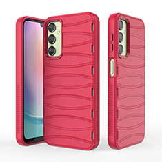 Silicone Candy Rubber TPU Line Soft Case Cover KC1 for Samsung Galaxy A25 5G Red